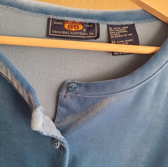 Blue Velvet Route66 Cardigan - Picture 3 of 3